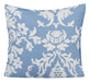 DaDa Bedding Set of Two Enchanted Breeze Victorian Square Cushion Covers, 18", 2-PCS (ElizabethBlue) - DaDa Bedding Collection