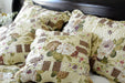 DaDa Bedding Set of Two Rose Garden Square Cushion Covers - 18" - 2-PCS - DaDa Bedding Collection