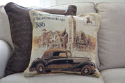 Tache A Drive into Town with Benz Throw Pillow Cushion Cover - DaDa Bedding Collection