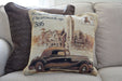 Cushion Cover - Tache A Drive into Town with Benz Throw Pillow Cushion Cover - DaDa Bedding Collection