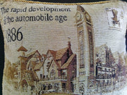 Tache A Drive into Town with Benz Throw Pillow Cushion Cover - DaDa Bedding Collection