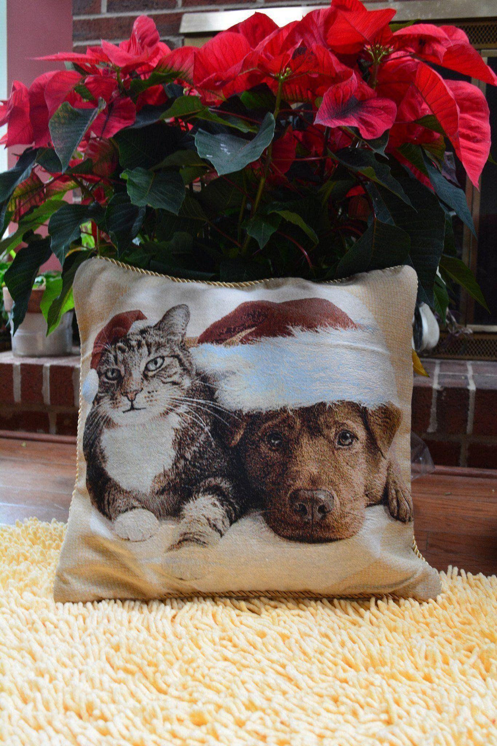 Tache Best Friend Christmas 18 x 18 Inch Throw Pillow Cushion Cover - DaDa Bedding Collection