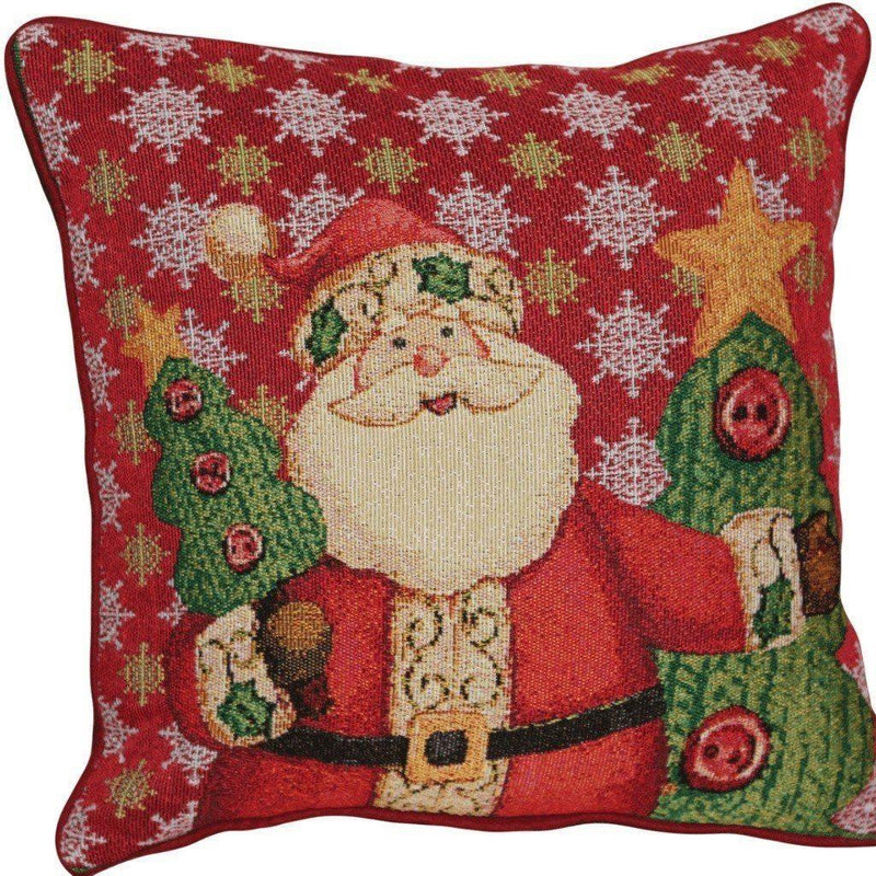 Tache Festive Christmas Cute Santa Clause Is Coming to Town Cushion Cover - DaDa Bedding Collection