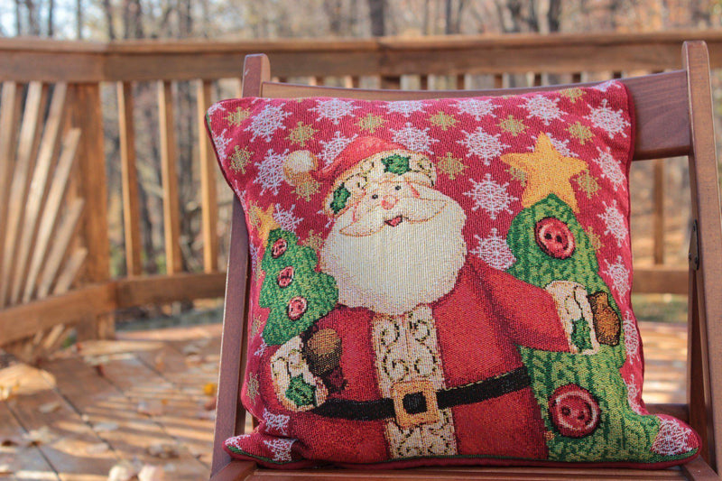 Tache Festive Christmas Cute Santa Clause Is Coming to Town Cushion Cover - DaDa Bedding Collection