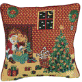 Tache Festive Holiday Last Minute Preparations Cushion Cover - DaDa Bedding Collection