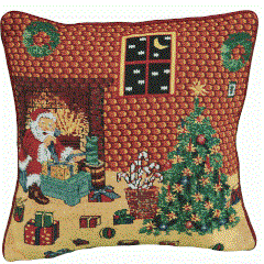 Tache Festive Holiday Last Minute Preparations Cushion Cover - DaDa Bedding Collection