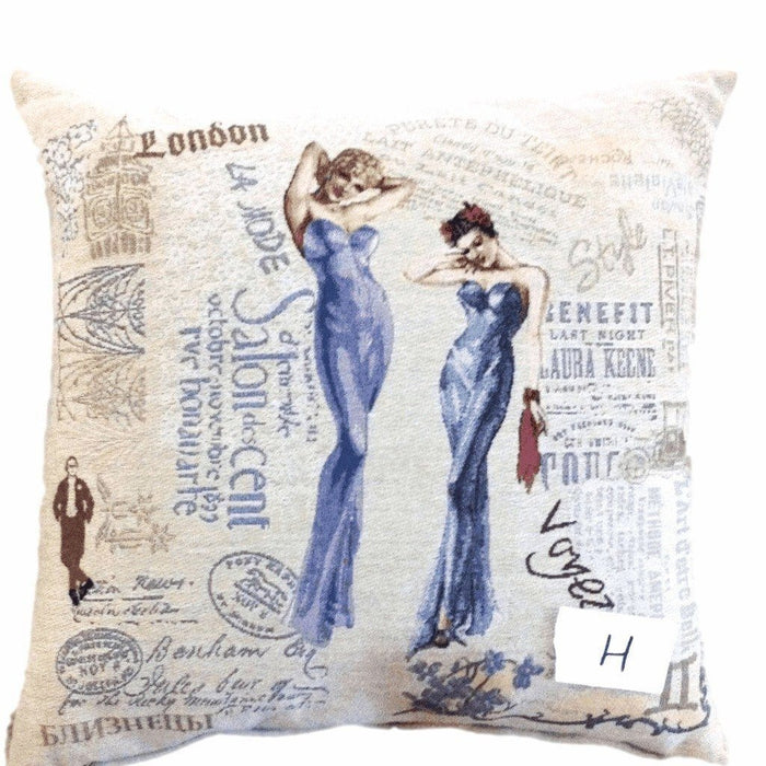 Cushion Cover - Tache Girls Just Want to Have Fun Woven Throw Pillow Cushion Cover - DaDa Bedding Collection