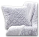 Throw Pillow - DaDa Bedding Embossed Faux Fur Euro Throw Pillow Cover, Dreamy Milky Way White & Purple (M3395) - DaDa Bedding Collection