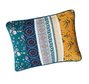 DaDa Bedding Patchwork Bed of Wild Flowers Floral King Size Pillow Sham Cover, 20" x 36" (JHW886) - DaDa Bedding Collection