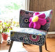 DaDa Bedding's Fun Cute Squishy & Soft Groovy Flower Throw Micro-Bead Cushion Pillow - Hot Pink - 18" - DaDa Bedding Collection