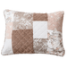 DaDa Bedding Patchwork Vintage Muted Dusty Rose Taupe & Tan Beige Brown Floral - King Size Pillow Sham 20" x 36" (JHW866) - DaDa Bedding Collection