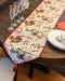 DaDa Bedding Sweet Heart Love Notes Pink Floral Woven Tapestry Dining Table Runner (18273) - DaDa Bedding Collection