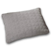 DaDa Bedding Corduroy Sherpa Backside Soft Grey Quilted Pillow Sham - 1-Piece (JHW858) - DaDa Bedding Collection
