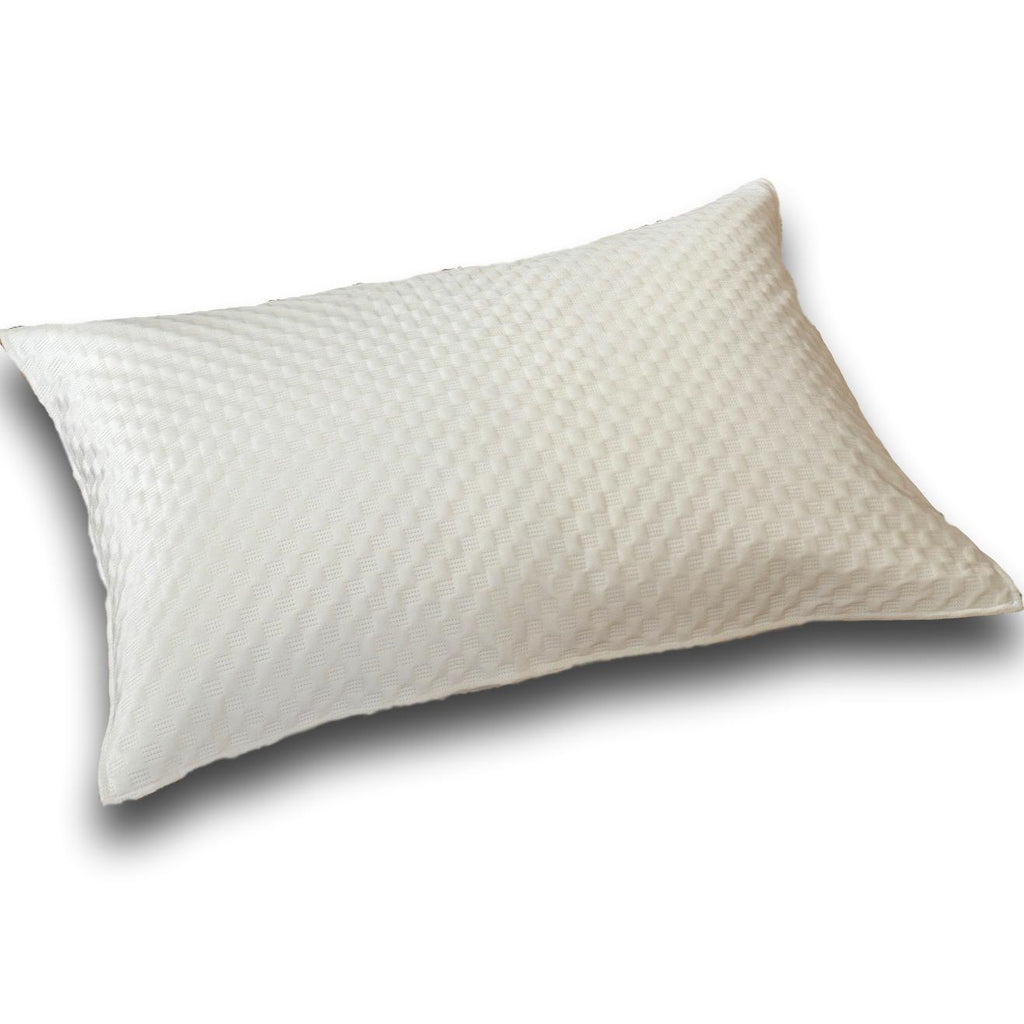 DaDa Bedding Dreamy Soft Velvet Ivory White Velour Quilted King Pillow Sham,  20” x 36” (JHW861) - DaDa Bedding Collection