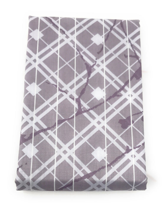 DaDa Bedding 2-Pack Purple Grey Floral Cherry Blossom Pillow Cases - Queen Size 20" x 30" (8318)-DaDa Bedding Collection