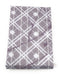 DaDa Bedding 2-Pack Purple Grey Floral Cherry Blossom Pillow Cases - Queen Size 20" x 30" (8318)-DaDa Bedding Collection
