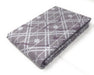 DaDa Bedding 2-Pack Purple Grey Floral Cherry Blossom Pillow Cases - Queen Size 20" x 30" (8318)-DaDa Bedding Collection