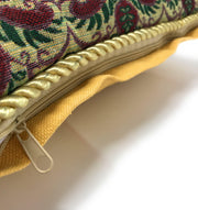 DaDa Bedding Set of 2-Pieces Parade Fruit & Roses Garden Tapestry Throw Pillow Covers w/ Inserts - 18" x 18" - DaDa Bedding Collection