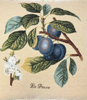 DaDa Bedding Set of 2-Pieces Sugar Plum Fruits Garden Tapestry Throw Pillow Covers w/ Inserts, 18" x 18" - DaDa Bedding Collection