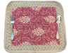 DaDa Bedding Set of 6-Pieces Hand-Made Placemats Cotton Bohemian Gallery of Roses Patchwork Floral Table Mats (JHW-546) - DaDa Bedding Collection