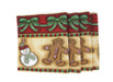 Placemat - DaDa Bedding Gingerbread Sweets Placemats, Set of 4 Holiday Tapestry 13” x 19” (12917) - DaDa Bedding Collection