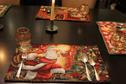 Tache Festive Down the Chimney Woven Tapestry Placemat - DaDa Bedding Collection