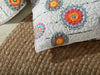 DaDa Bedding Bohemian Constellations Sun & Stars Colorful Grey Quilted Bedspread Set (KBJ1631) - DaDa Bedding Collection