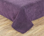 DaDa Bedding Eggplant Aubergine Reversible Quilted Ultra Sonic Throw Blanket Bedspread (BJ0106) - DaDa Bedding Collection