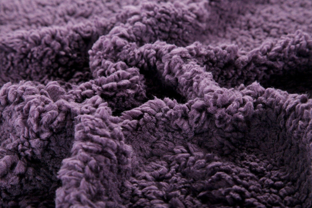 DaDa Bedding Eggplant Aubergine Reversible Quilted Ultra Sonic Throw Blanket Bedspread (BJ0106) - DaDa Bedding Collection