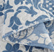 DaDa Bedding Victorian Blue Enchanted Damask Floral Reversible Quilted Bedspread Set - Twin Size - 2-Pieces - DaDa Bedding Collection