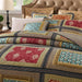 Dada Bedding Gallery of Roses Floral Bohemian Cotton Patchwork Bedspread Set (JHW-546) - DaDa Bedding Collection
