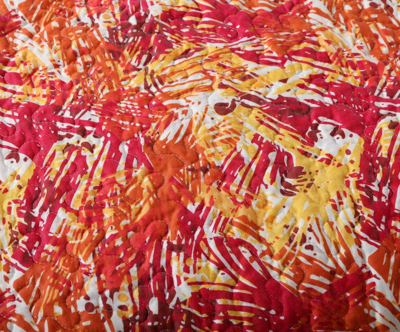 DaDa Bedding Lovely Pop of Colors Lightweight Reversible Quilted Bedspread Set (KBJ1625) - DaDa Bedding Collection