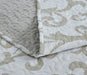 DaDa Bedding Luxe Couture Floral White Freesia Vineyard Elegant Coverlet Bedspread Set (HS-8760) - DaDa Bedding Collection