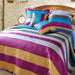 DaDa Bedding Suburban Striped Metallic Shiny Colorful Bedspread Set - Twin (DXJ106215) - DaDa Bedding Collection