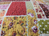 Quilt - DaDa Bedding Multi Colorful Floral Red Patchwork Quilted Coverlet Bedspread Set (DXJ103269) - DaDa Bedding Collection