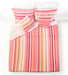 DaDa Bedding Multi-Red Pink Boho Summer Stripes Scalloped Lightweight Coverlet Bedspread Set (DXJ101824) - DaDa Bedding Collection