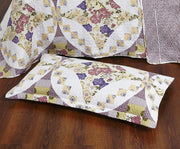 DaDa Bedding Wisteria Cottage Roses Floral Lightweight Quilted Bedspread Set (HS-1003) - DaDa Bedding Collection