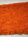 DaDa Bedding Solid Clementine Orange Chenille Cotton Mat Rug - DaDa Bedding Collection