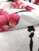 DaDa Bedding Floral Cherry Blossoms Red Purple Fitted Sheet & Pillow Cases Set (FTS8318) - DaDa Bedding Collection