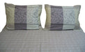 SHEET SET - DaDa Bedding Grey Floral Paisley Fitted & Flat Sheet w/ Pillow Cases Set (FSFS8222) - DaDa Bedding Collection