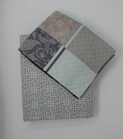 DaDa Bedding Jacquard Grey Floral Paisley Flat Sheet & Pillow Cases Set (FS8222) - DaDa Bedding Collection