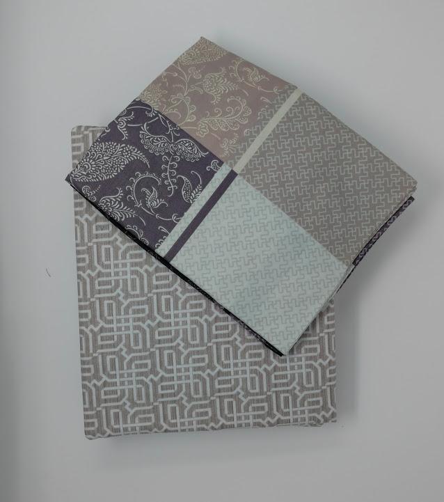DaDa Bedding Jacquard Grey Floral Paisley Flat Sheet & Pillow Cases Set (FS8222) - DaDa Bedding Collection