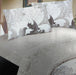 DaDa Bedding Jacquard Paisley Floral Leaves Flat Sheet & Pillow Cases Set - Twin 2-Pieces (FS8197) - DaDa Bedding Collection