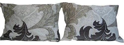 DaDa Bedding Jacquard Paisley Floral Leaves Flat Sheet & Pillow Cases Set - Twin 2-Pieces (FS8197) - DaDa Bedding Collection