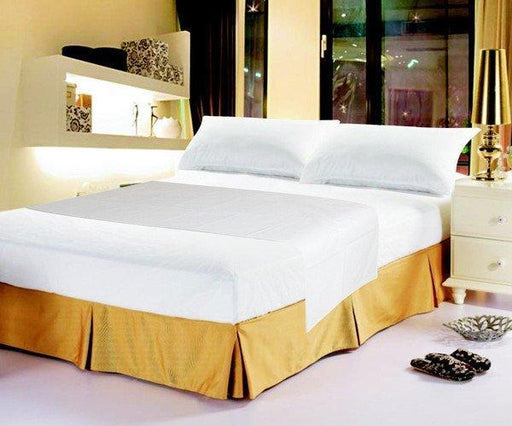 SHEET SET - DaDa Bedding White Soft Fitted & Flat Bed Sheets w/ Pillow Cases Set (FSFS098765) - DaDa Bedding Collection