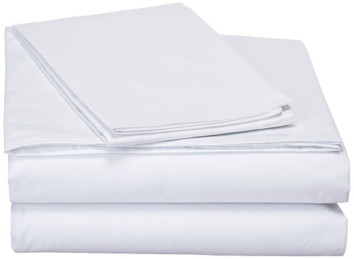 SHEET SET - DaDa Bedding White Flat Sheet & Pillow Cases Set (FS098765) - DaDa Bedding Collection