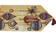 TABLE RUNNER - DaDa Bedding Bohemian Ornaments Table Runner, Colorful Golden Holiday Tapestry (14916) - DaDa Bedding Collection