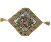 DaDa Bedding Rustic Floral Bouquet Lights Holiday Tapestry Dining Table Runner (6068) - DaDa Bedding Collection