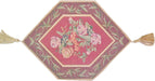 DaDa Bedding Set of 3 PCs - Field of Roses Red Floral Woven Tapestry Table Runners (5594) - DaDa Bedding Collection