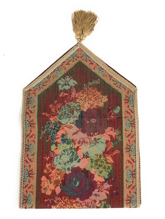 DaDa Bedding Breath of Spring Colorful Floral Beige Brown Tapestry Dining Table Runner (3089) - DaDa Bedding Collection